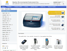 Tablet Screenshot of epsilon-instrument.com
